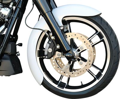 Framskärm Paul Yaffe Thicky Adpt stål svart Touring 14-24, Trike 14-21 THICKY-OEM-14L-S