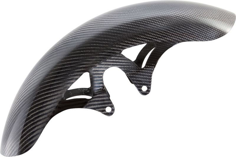 Framskärm Arlen Ness 19" kolfiber klar lång 210-034