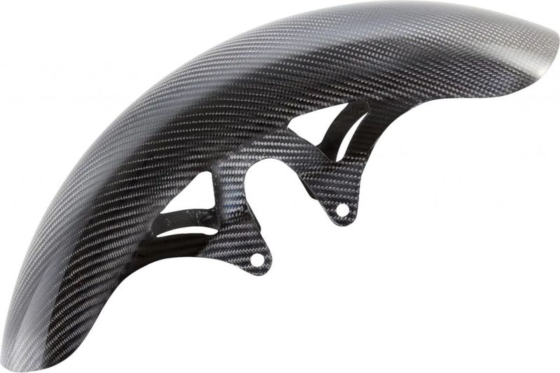 Framskärm Arlen Ness 19" kolfiber klar lång 210-035