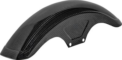 Framskärm Saddlemen Sportster 86-22, Dyna 99-05 kolfiber blank