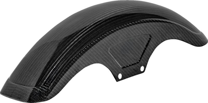 Framskärm Saddlemen Sportster 86-22, Dyna 99-05 kolfiber blank
