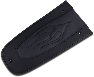 Täcklapp bakskärm Drag Specialties flame vinyl svart Touring 96-24