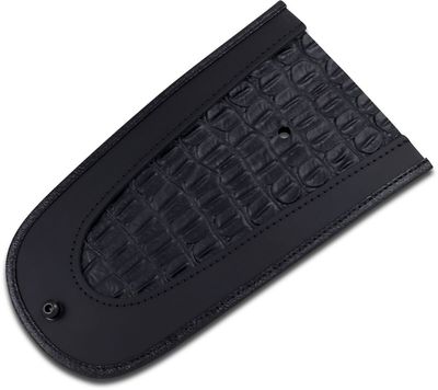Täcklapp bakskärm Drag Specialties gator läder svart Sportster 04-22