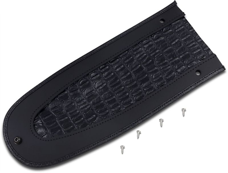 Täcklapp bakskärm Drag Specialties gator vinyl svart Softail 05-17