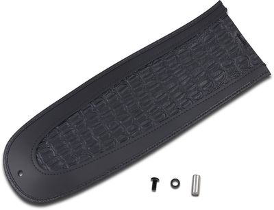Skärm Drag Specialties läder svart H-D 84-05