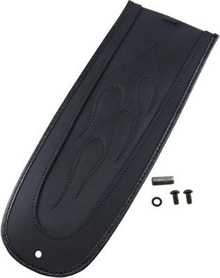 Täcklapp bakskärm Drag Specialties flame vinyl svart H-D 84-05