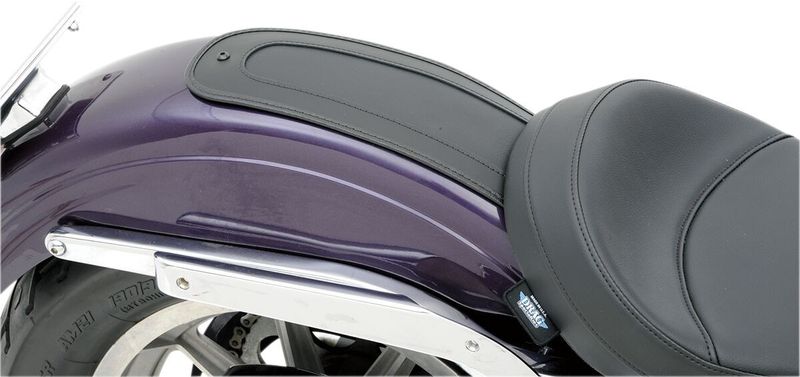 Skärm Drag Specialties slät vinyl svart H-D 58-21