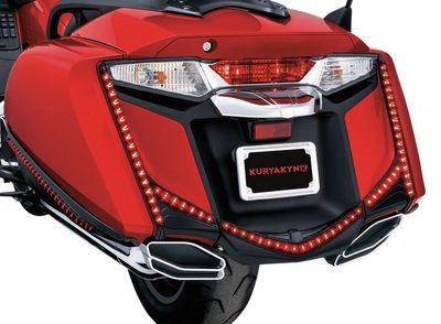 Skärmspets bak Kuryakyn LED rökfärgad svart Honda 12-17