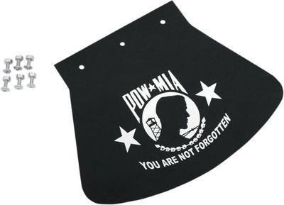 Stänkskydd stort Drag Specialties POW-MIA gummi vit