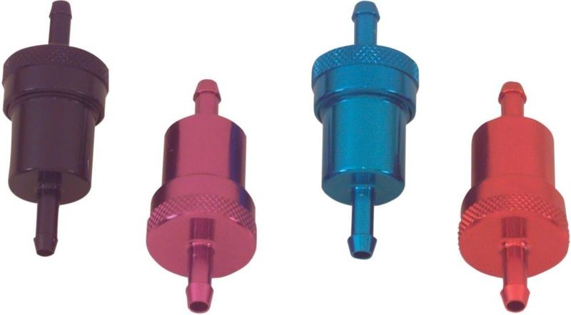 Bränslefilter Emgo 14-34430 anodiserad aluminium röd