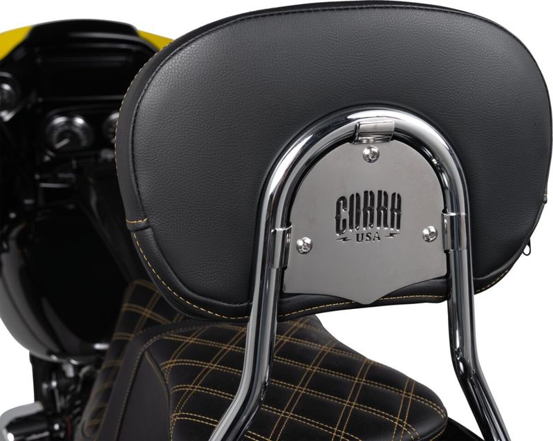 Ryggstöd Cobra Detachable Detch krom Touring 09-upp