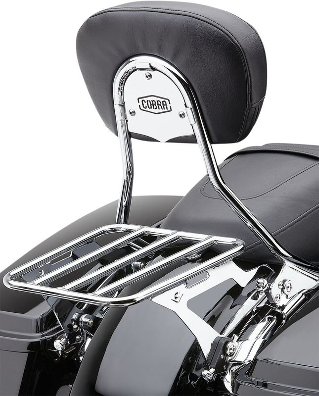 Ryggstöd Cobra Detachable Touring 96-08 krom
