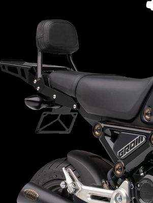 Pakethållare sissybar Cobra svart Honda Grom 22-upp