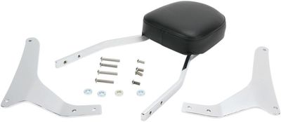 Sissybar Cobra Tall W/pad fyrkantig krom Yamaha V Star / V Star Deluxe 07-16
