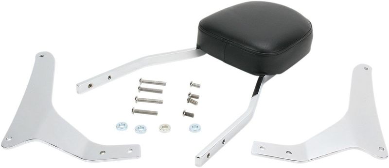 Sissybar Cobra Tall W/pad fyrkantig krom Yamaha V Star / V Star Deluxe 07-16