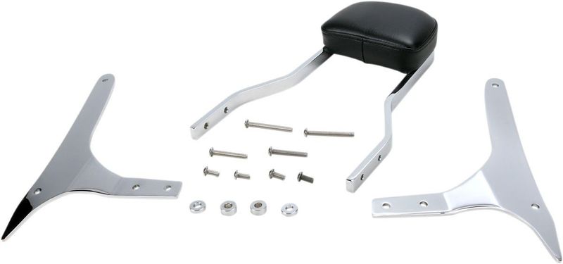 Sissybar Cobra Vstar fyrkantig krom kort Yamaha V Star / Midnight Star 09-15