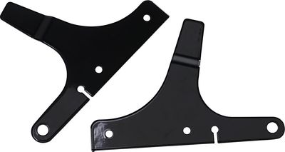 Sidoplattor sissybar fasta Cycle Visions svart FXSTD 00-07