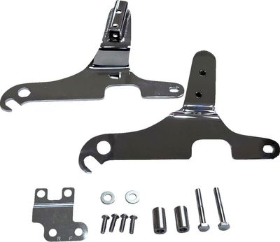 Sidoplattor sissybar Drag Specialties krom Touring 99-08