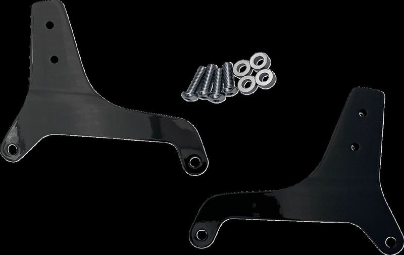 Sidoplattor sissybar Drag Specialties FXLR svart Softail 18-24