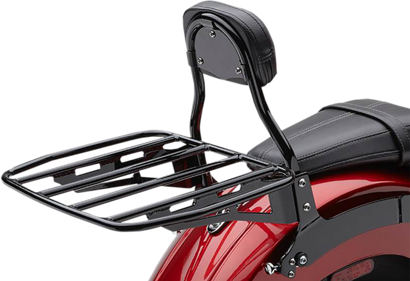 Pakethållare Cobra Detachable Backrest Softail 18-upp svart