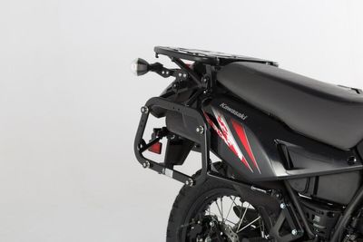 Sidoväskhållare SW-Motech EVO svart förstärkt Kawasaki KLR650