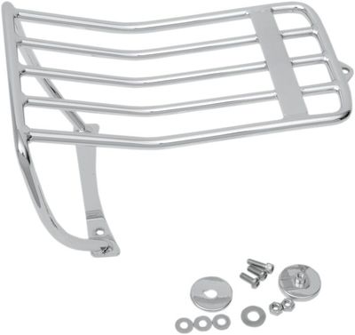 Pakethållare skärm Drag Specialties Bobtail krom Softail 06-10