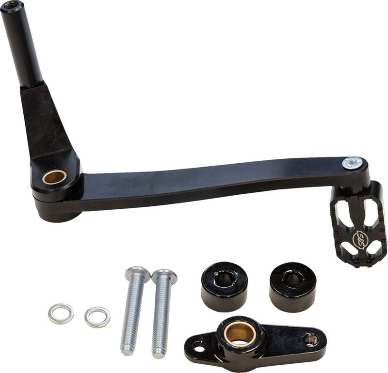Bromspedal S&S M8 svart Softail with mid controls 18-26