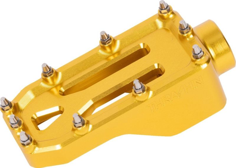 Bromspedal Thrashin Supply Aggressor Touring 99-upp guld