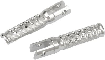 Fotpinnar Emgo Slash-Cut silver Honda 87-07