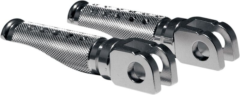 Fotpinnar Emgo Slash-Cut silver Suzuki 92-03