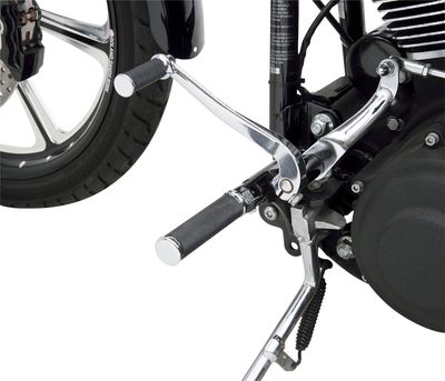 Fotpinnar Drag Specialties Hotop krom gummi