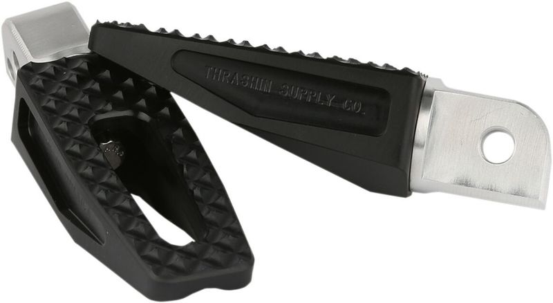 Fotpinnar Thrashin Supply P-54 P54 passagerare svart bak smal Softail 18-upp