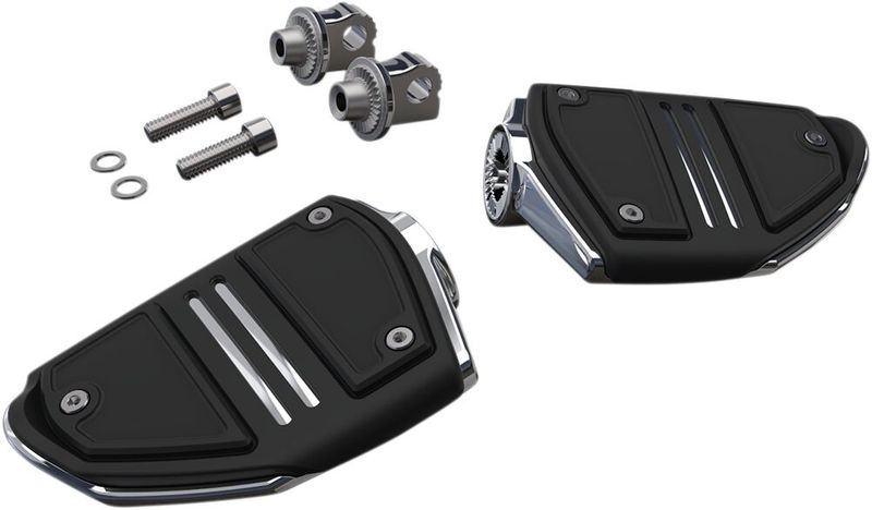 Fotpinnar Ciro Twin Rail med fäste krom Softail 18-upp
