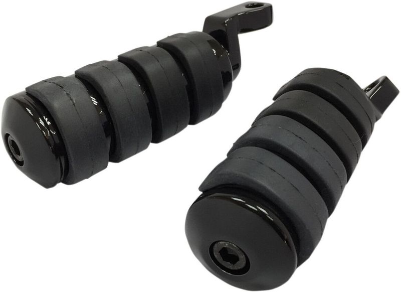 Fotpinnar Drag Specialties svart Sportster 11-22, Softail 08-17, Dyna 16-17