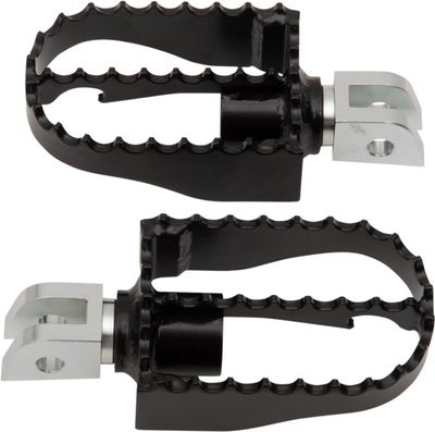 Fotpinnar Burly MX svart Softail with rider foot pegs
