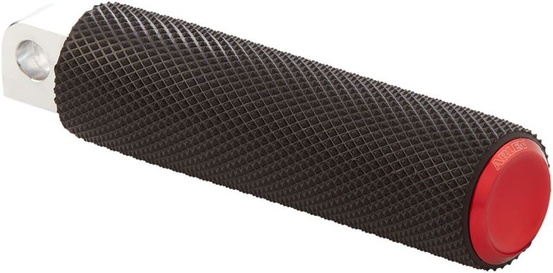 Fotpinnar Arlen Ness Fusion Male-Mount räfflad H-D 99-24 röd