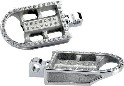 Mushman Steel Footpegs Raw Polished