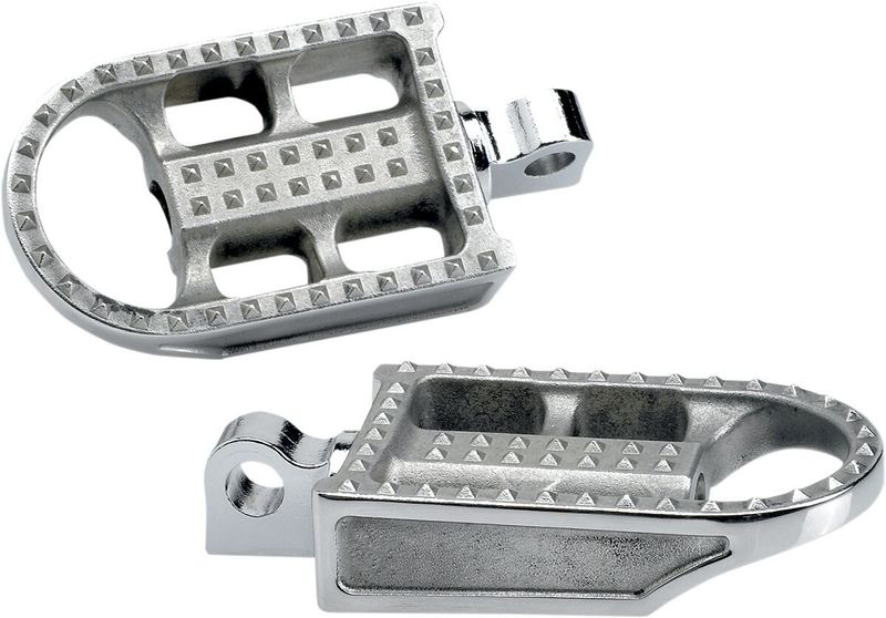 Mushman Steel Footpegs Raw Polished