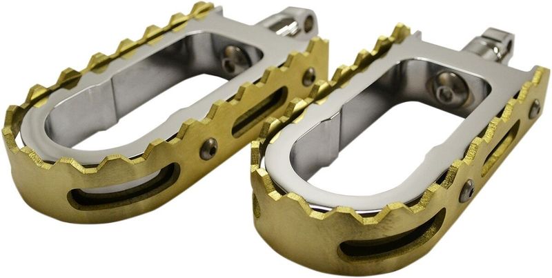 Fotpinnar LA Choppers BMX krom/mässing