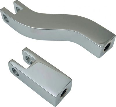 Fästen fotpinnar passagerare Drag Specialties krom Dyna 02-05