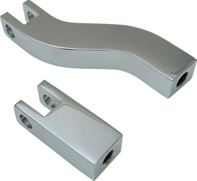 Fästen fotpinnar passagerare Drag Specialties krom Dyna 02-05