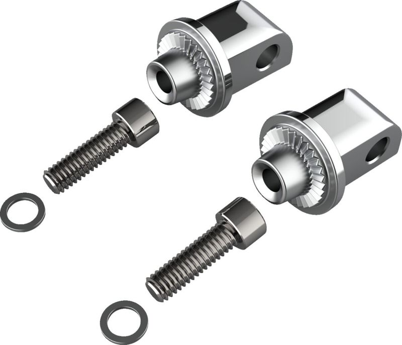 Adaptrar fotpinne Ciro passagerare krom Indian 14-upp