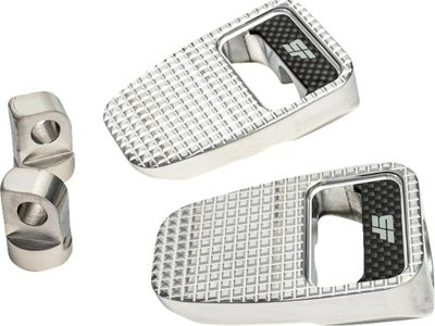 Fotpinnar Slyfox polerade Touring, Dyna, Sportster