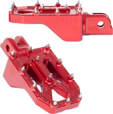 Fotpinnar Thrashin Supply Aggressor Front Softail 18-upp röd