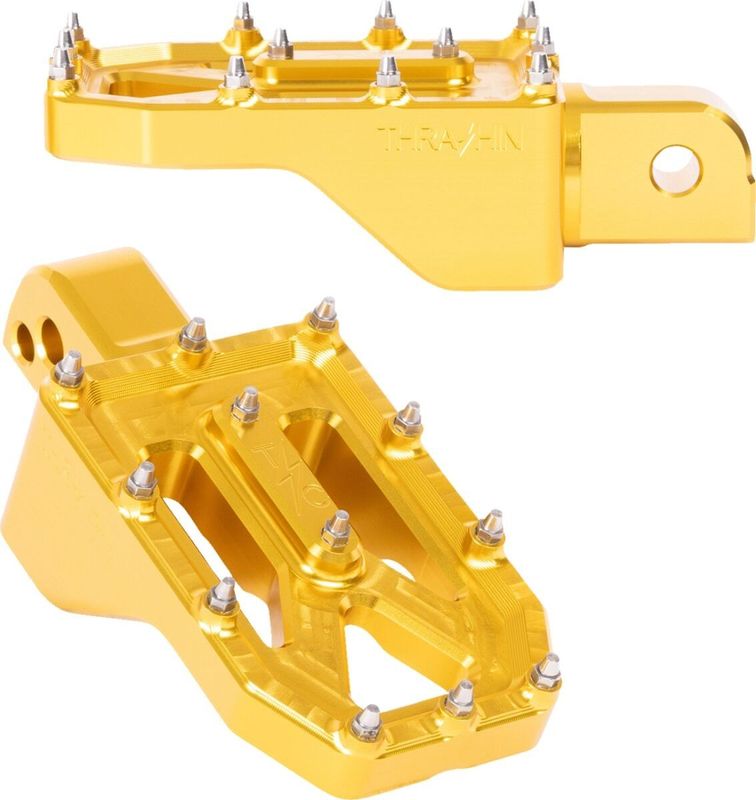 Fotpinnar Thrashin Supply Aggressor Rear Softail 18-upp guld