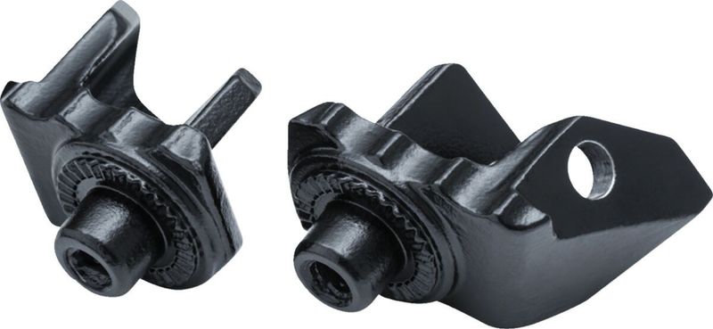 Adaptrar fotpinne Kuryakyn satinsvart BMW Driver Position: 19-20 R m.fl.