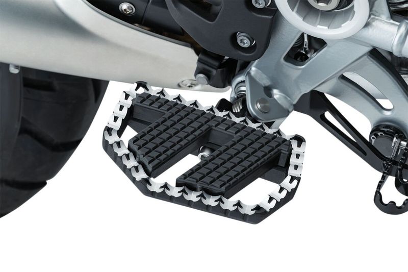 Adaptrar fotpinne Kuryakyn satinsvart BMW Driver Position: 19-20 R m.fl.