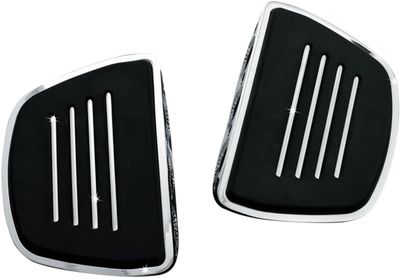Fotplatta Kuryakyn Premium Mini Boards utan adaptrar blank svart KUR4393