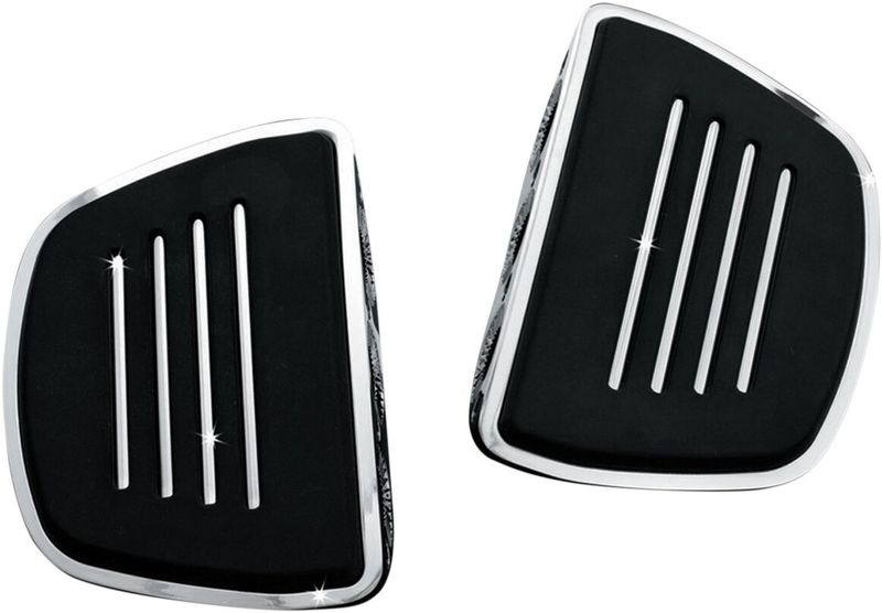Fotplatta Kuryakyn Premium Mini Boards utan adaptrar blank svart KUR4393