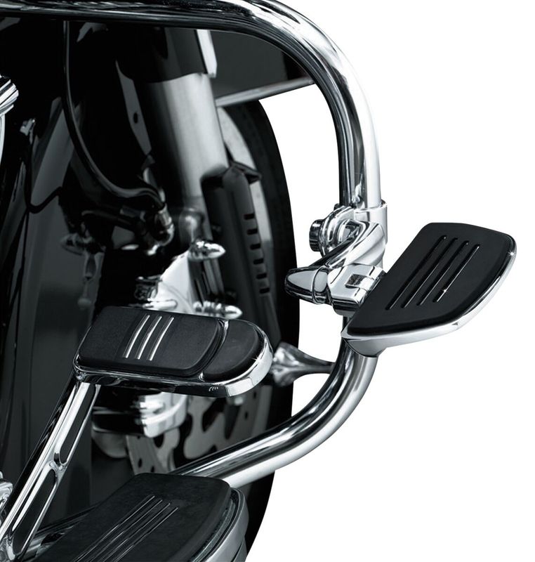Fotplatta Kuryakyn Premium Mini Boards utan adaptrar blank svart KUR4393